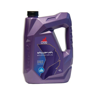 محصول نمونه تستی روغن موتور پارس سوپر پیشرو مدل 10W-40 SM حجم 4 لیتر